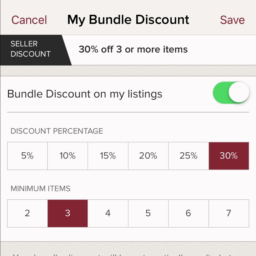 BUNDLE DISCOUNT
